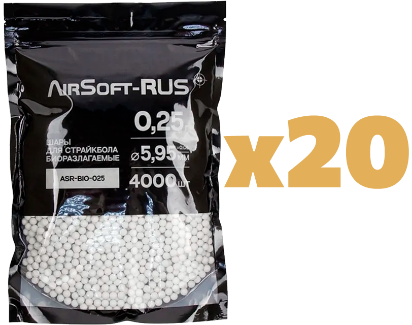 Коробка шаров Airsoft-RUS
